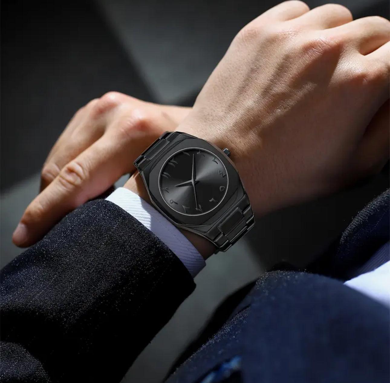 Black Aura Arabic Watch 💀