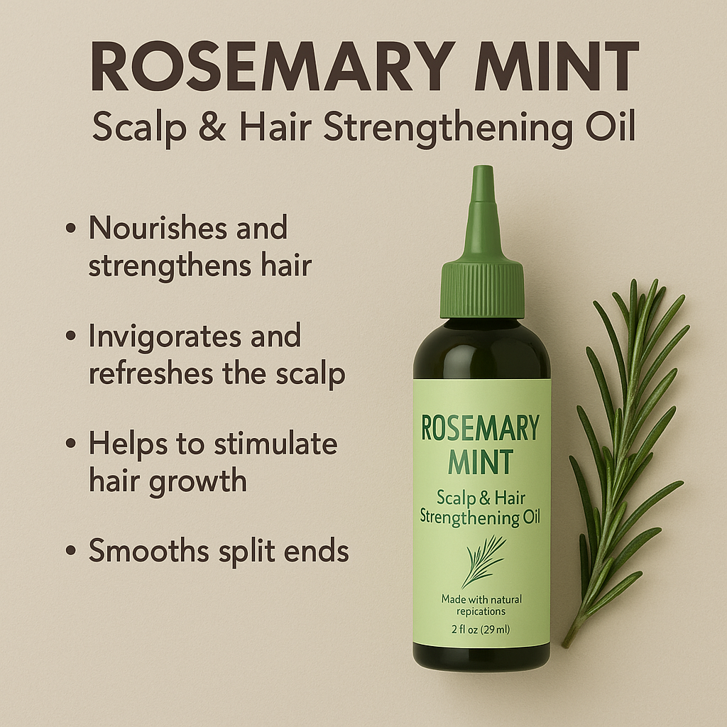 Rosemary Mint Scalp & Hair Strengthening Oil